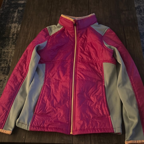 Lands' End Other - Lands' End Kids Pink and Gray Puffer Jacket